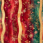 burgundy, deep red, forest green, gold, cream, metallic gold, snowflake, holiday, christmas, winter, festive, elegant, luxurious, sparkle, glitter, shimmer, striped, traditional, seasonal, snow, celestial, magical, opulent, rich colors, formal, decorative, snowflakes, gold accents, jewel tones