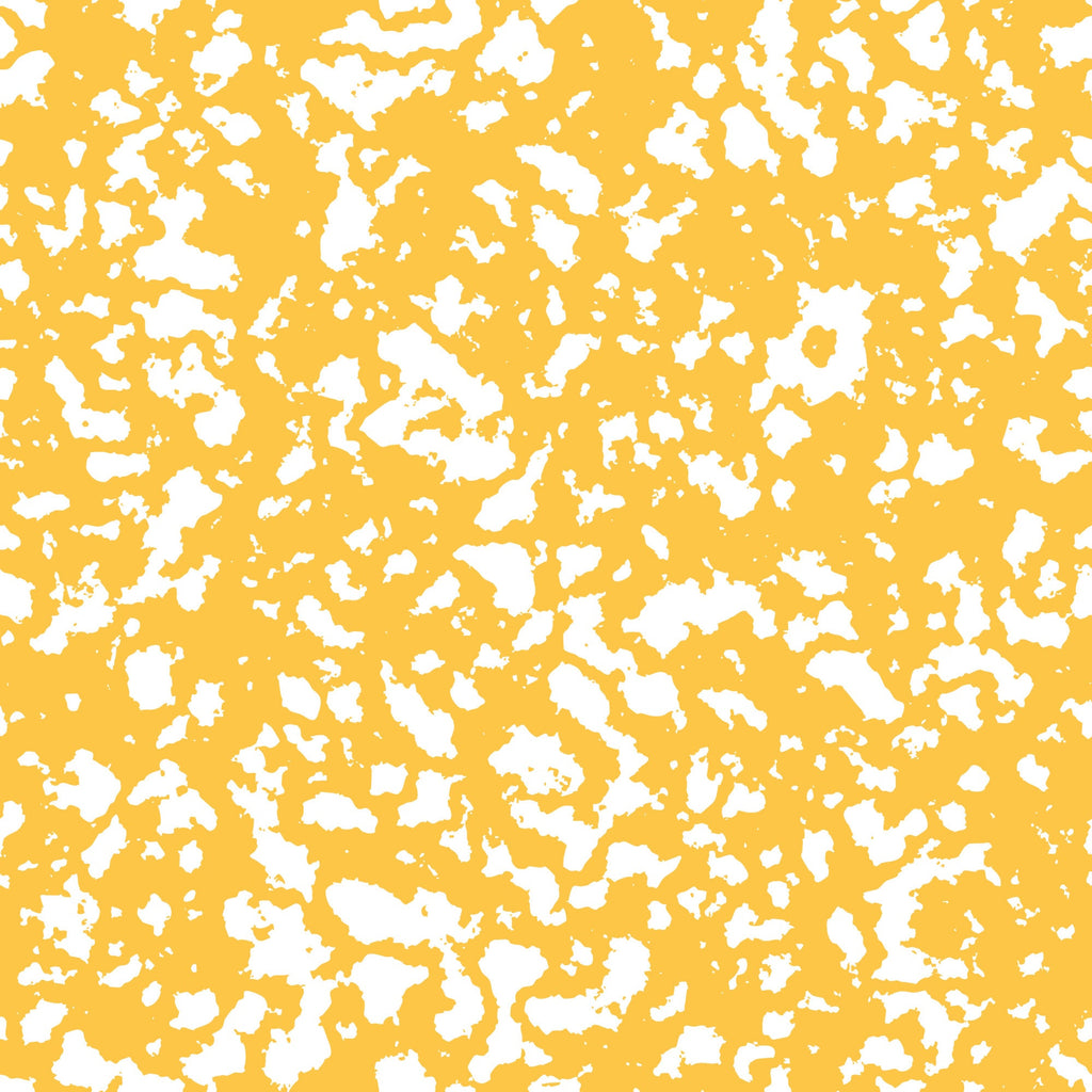 golden yellow, white, grunge pattern, distressed texture, splatter design, abstract, weathered look, vintage style,, fabric panel, speckled surface, artistic texture, mottled effect, paint splashes, rustic appearance, textured background, craft fabric, sewing material