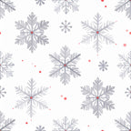 snowflake, winter, holiday, christmas, silver, gray, grey, red, coral pink, festive, geometric, modern, elegant, snow, frost, icy, cool tones, seasonal, december, cold weather, wintery, sophisticated, contemporary, delicate, intricate patterns, decorative, nordic, scandinavian, minimalist, home decor