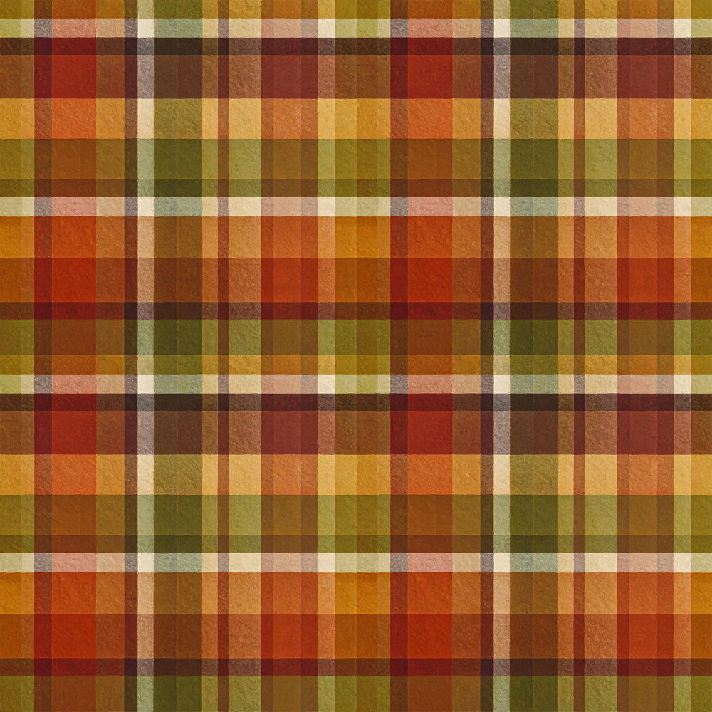 plaid, tartan, autumn colors, fall colors, rust, burnt orange, terracotta, olive green, sage green, tan, cream, warm tones, earth tones, checkered pattern, striped plaid, rustic, vintage, farmhouse, traditional, cozy, warm, comfortable, home decor, upholstery, boys room, mens style, cabin aesthetic, lodge style, country style, classic plaid