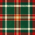 forest green, burgundy red, cream, tan, brown, plaid, tartan, geometric, traditional, classic, holiday, christmas, festive, rustic, scottish, cabin, cozy, warm, autumn, winter, striped plaid, woven look, diagonal stripes, rich colors, family gathering, home decor, heritage pattern, timeless design