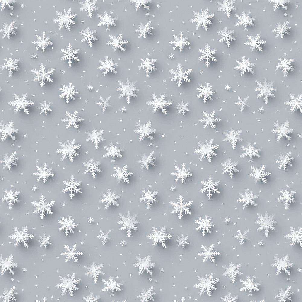 silver gray, white, snowflakes, winter, christmas, holiday, snow, frosted, icy, cold weather, seasonal, festive, elegant, modern, geometric snowflakes, delicate, sparkly, frosty, december, frozen, wintery, kids, children, nursery, playroom, baby, shower gift, cozy