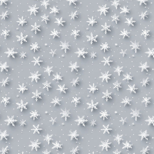silver gray, white, snowflakes, winter, christmas, holiday, snow, frosted, icy, cold weather, seasonal, festive, elegant, modern, geometric snowflakes, delicate, sparkly, frosty, december, frozen, wintery, kids, children, nursery, playroom, baby, shower gift, cozy