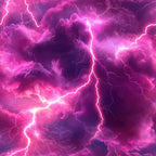 magenta, purple, fuchsia, lightning bolts, thunderstorm, electric patterns, dramatic clouds, storm clouds,, fabric panel, nature elements, weather theme, electric energy, bright lightning, stormy sky, cotton fabric, vibrant colors, meteorological, atmospheric, quilting material