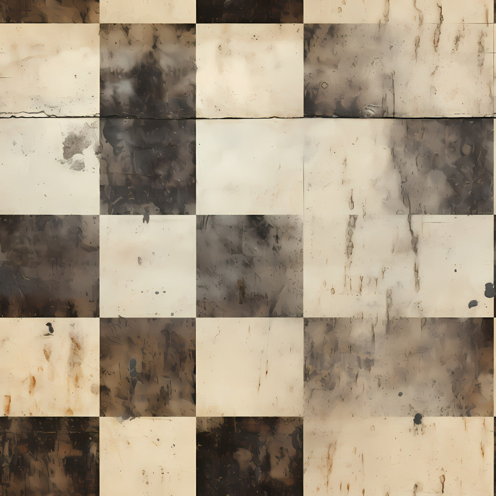 cream, beige, tan, charcoal gray, dark brown, weathered, distressed, abstract, grunge, mottled, textured, modern, industrial, rustic, vintage, earthy tones, neutral palette, contemporary, artistic, organic, patina effect, aged, worn, stained, contemporary art, abstract expressionism, monochromatic, neutral nursery, gender neutral