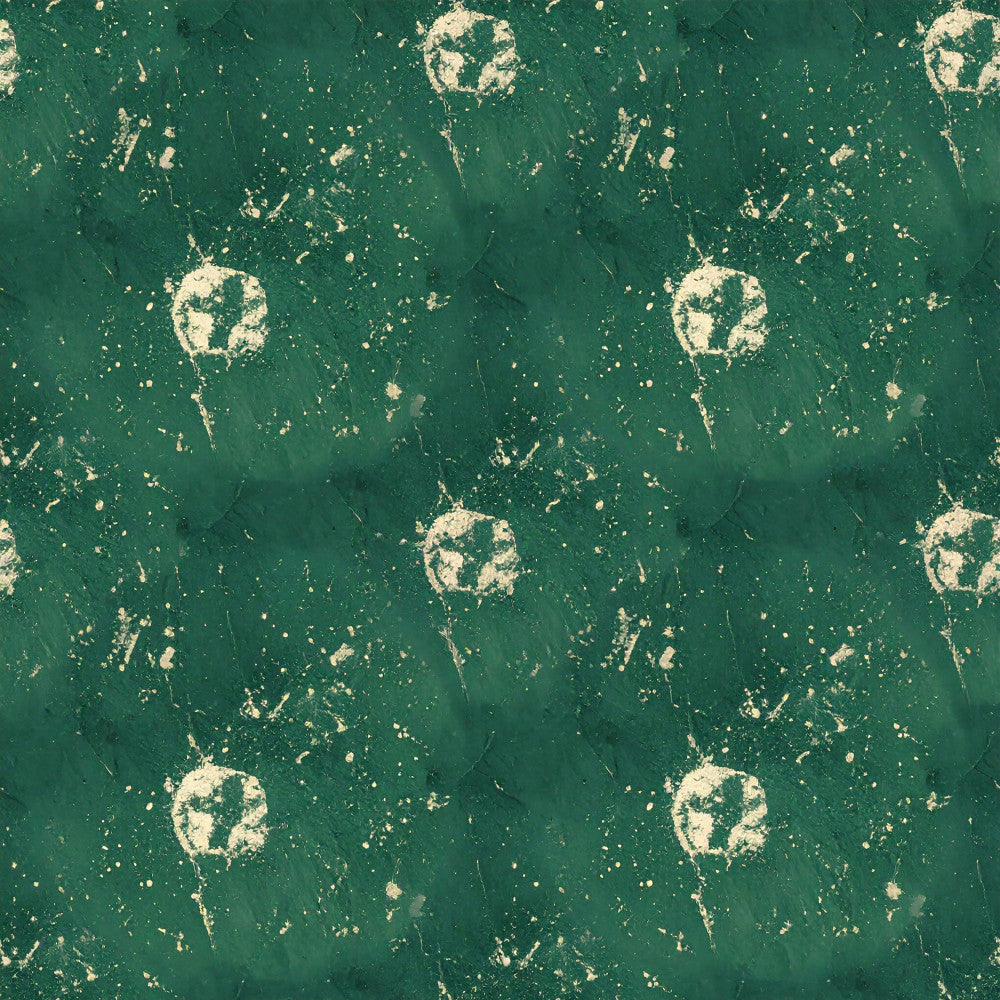 forest green, sage green, teal green, cream, gold, metallic gold, earth tone, distressed, grunge, vintage, abstract, speckled, splattered, botanical, nature inspired, modern, contemporary, elegant, sophisticated, neutral, gender neutral, calming, peaceful, organic, artistic, textured, weathered, patina, celestial, starfield