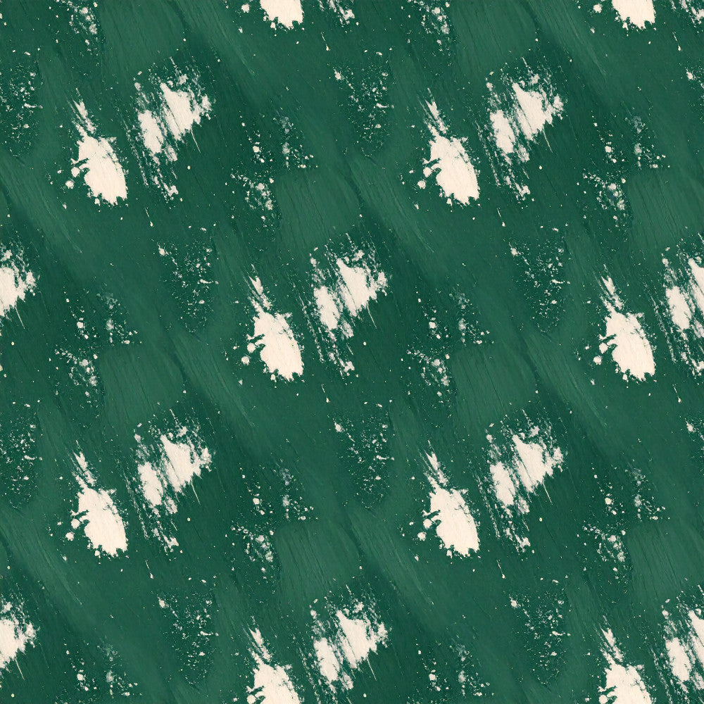 forest green, cream, ivory, abstract splatter, painted texture, brushstroke, artistic, modern, contemporary, paint splatter, scattered paint, textured, minimalist, neutral accent, nature inspired, artistic design, creative pattern, ink splatter, drip effect, boho modern, eclectic style, playroom, kids room, nursery, gender neutral, artistic nursery, modern nursery, creative kids space, paint effect, trendy pattern