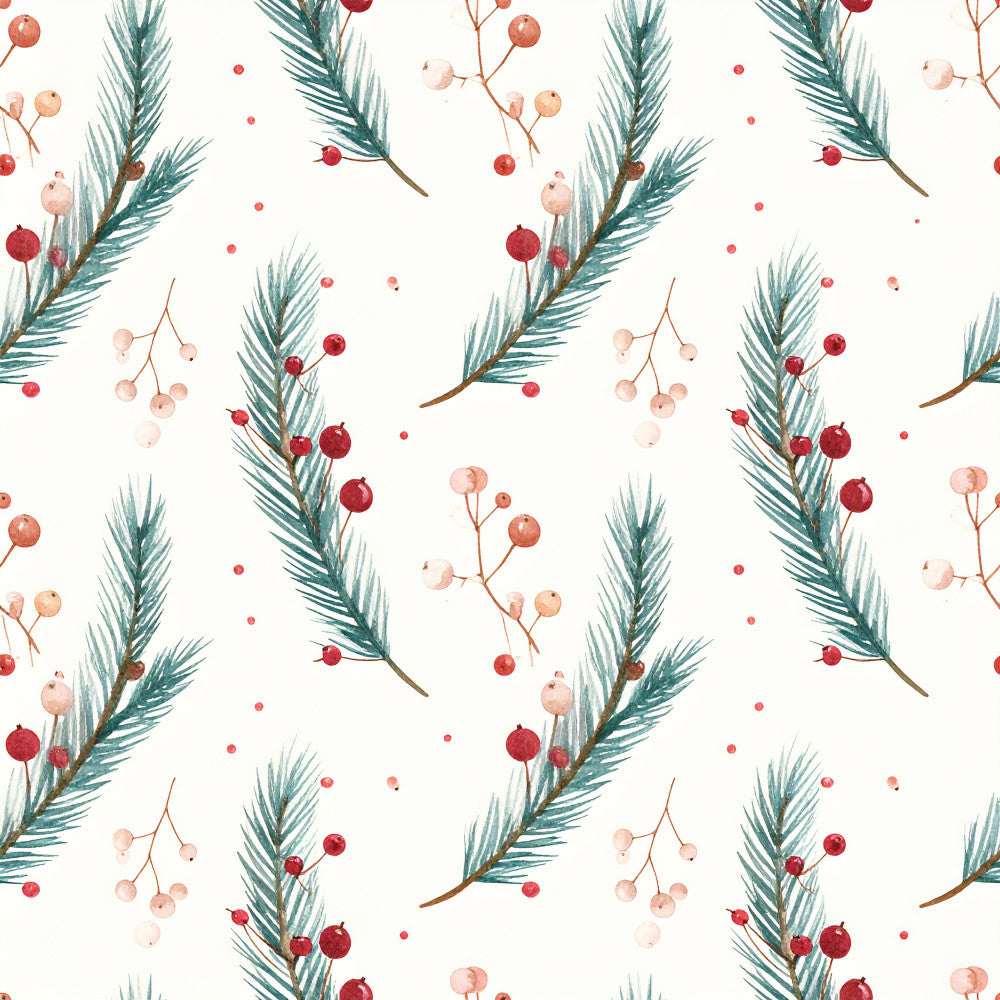 forest green, deep red, burgundy, dusty rose, blush pink, cream, evergreen branches, pine needles, berries, winter botanicals, holiday, christmas, nature, botanical, festive, elegant, rustic, traditional, winter, seasonal, nursery, kids room, baby, nature-themed, peaceful, natural, woodland, festive decor