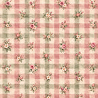 dusty rose, sage green, cream, gingham check, floral, vintage, cottage core, romantic, elegant, traditional, roses, daisies, botanical, spring, garden, shabby chic, french country, pastel, soft, delicate, nature-inspired, timeless, classic, baby girl, nursery, homestead, farmhouse aesthetic, gentle, feminine