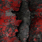 red, black, grunge, distressed, cracked, weathered, abstract, textured,, fabric panel, aged, worn, industrial, dark, moody, peeling paint, rough surface, vintage, deteriorated, gritty