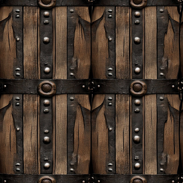 western theme, rustic wood, leather straps, metal studs, brown tones, tan colors, dark brown, weathered texture, vintage style, cowboy aesthetic,, fabric panel, distressed finish, rustic hardware, western wear, frontier style, aged appearance, country motif