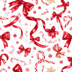red, crimson, candy cane, peppermint, holiday, christmas, festive, bows, ribbons, candy, stars, winter, elegant, whimsical, traditional, decorative, gift wrap inspired, candy canes, peppermint swirls, red ribbons, gift bows, holiday décor, christmas aesthetic, seasonal, celebration, vintage christmas, classic holiday