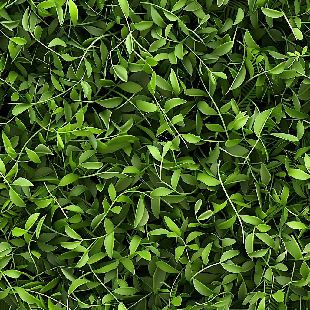forest green, lime green, emerald green, sage green, tiny leaves, small foliage, botanical pattern, nature design, leaf motif, dense foliage,, fabric panel, realistic leaves, layered design, natural elements, organic pattern, woodland theme, botanical print, green tones, leaf texture