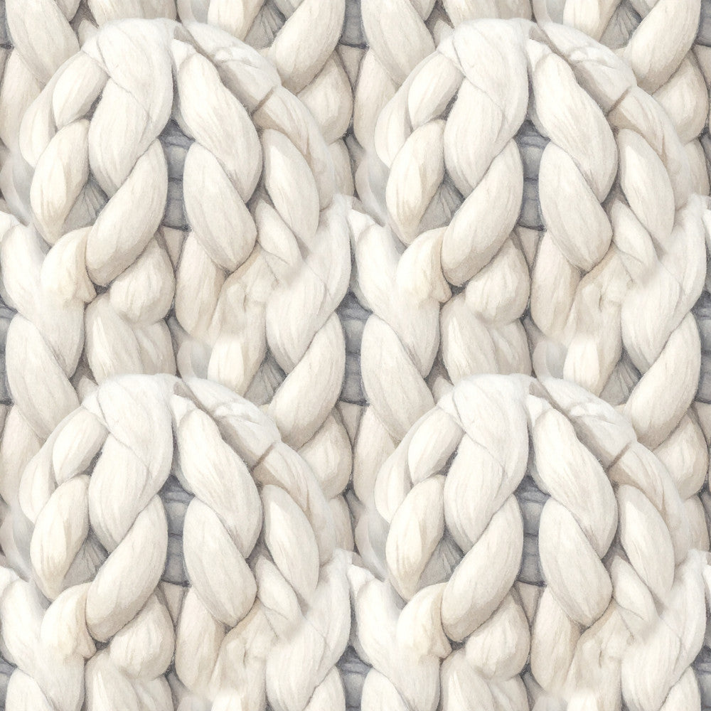 cream, ivory, off-white, white, neutral, twisted rope, braided, 3d texture, textured, dimensional, woven pattern, cable knit, knitted, cozy, soft, modern, contemporary, minimalist, elegant, sophisticated, home decor, nursery, baby room, gender neutral, neutral nursery, comfort, tactile, relief pattern, embossed, structured pattern