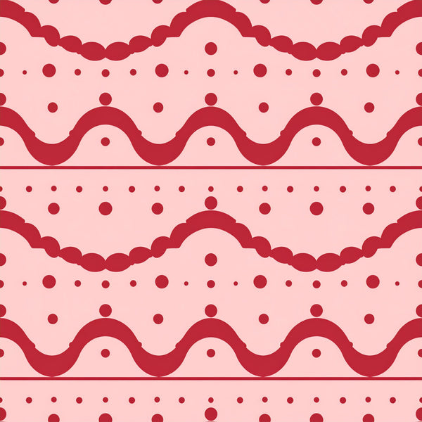 burgundy, crimson red, dusty rose, pink, scalloped edge, wavy stripes, geometric, dots, polka dots, circles, modern, elegant, sophisticated, vintage, decorative, retro, classic, traditional, romantic, whimsical, baby shower, nursery, kid's room, playroom, baby gift, sweetness, delicate, ornamental, trending, chic