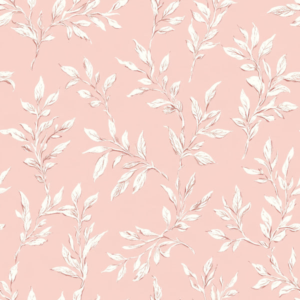 dusty rose, blush pink, cream, white, botanical, floral, leaf pattern, nature, elegant, modern, minimalist, delicate, branches, foliage, spring, baby, nursery, soft, calming, feminine, garden, natural, peaceful, gentle, romantic, contemporary, subtle, botanical print, leafy, serene