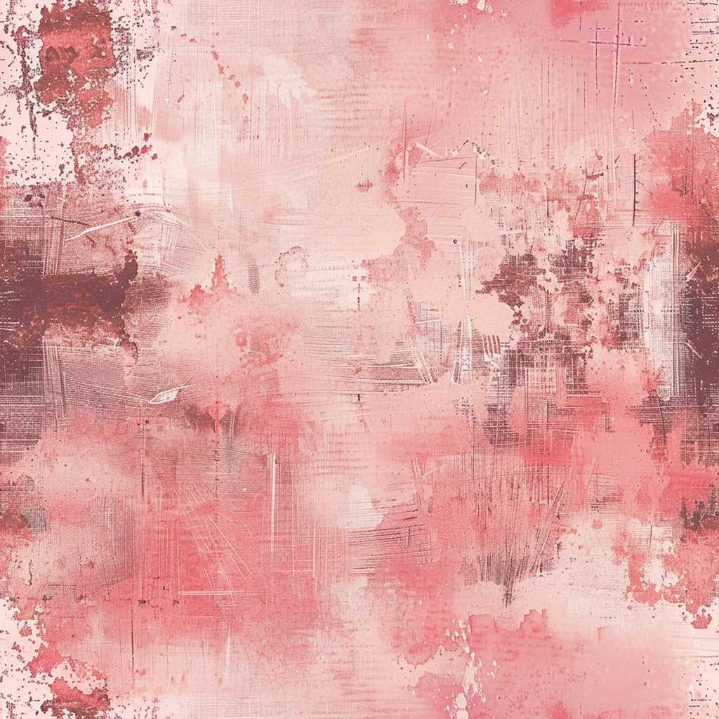 pink blush, coral pink, mauve, dusty rose, grunge pattern, distressed texture, abstract design, weathered look, vintage style, faded appearance, textured surface,, fabric panel, artistic brushstrokes, layered effects, muted tones, soft pastels, aged finish, contemporary art, mixed media style