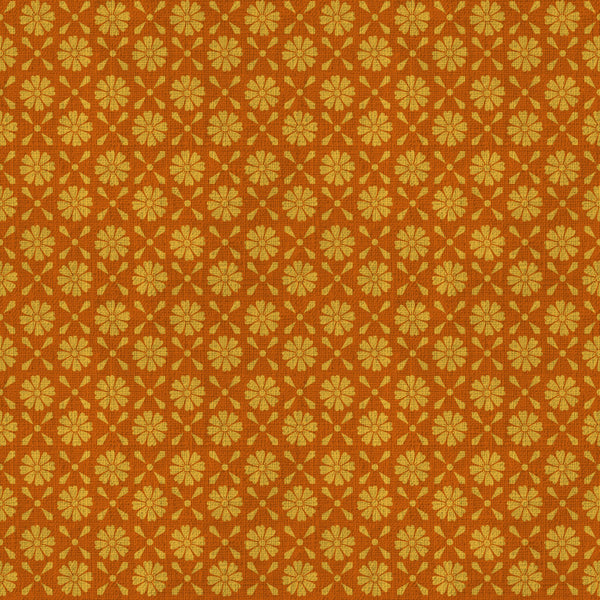 burnt orange, golden yellow, rust, amber, damask, floral, geometric, traditional, vintage, elegant, ornate, classic, repeating pattern, medallion, diamond pattern, flowers, petals, formal, sophisticated, home decor, upholstery style, autumn, fall, warm tones, rich colors, ornamental, botanical, statement pattern