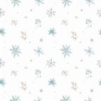 dusty blue, sage green, cream, beige, tan, soft blue, muted colors, watercolor, botanical, floral, nature, winter, snowflakes, delicate, elegant, whimsical, modern, minimalist, stars, berries, branches, leaves, baby, nursery, kids room, calming, gentle, soft aesthetic, seasonal, frost