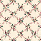 dusty rose, mauve, cream, ivory, blush pink, sage green, teal, soft pink, vintage floral, romantic floral, roses, ribbons, bows, elegant, traditional, classic, botanical, nature-inspired, spring, garden, vintage, antique, delicate, feminine, cottage core, shabby chic, baby girl, nursery, wedding, heirloom
