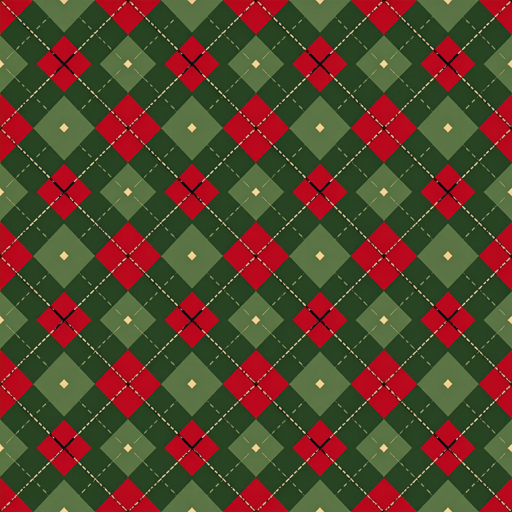 forest green, red, cream, argyle, plaid, geometric, traditional, classic, holiday, christmas, preppy, tartan, dashed lines, diamond pattern, neutral accents, elegant, formal, vintage, scottish, timeless, festive, winter, home decor, upholstery, sophisticated, red and green, seasonal, heirloom style