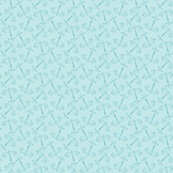 light blue, aqua, teal, nautical anchors, rope design, maritime pattern, ocean theme, sailing motif,, fabric panel, seamless repeat, monochromatic, coastal design, anchor chains, naval elements, sea inspired, maritime blue, cotton fabric, quilting material, nautical decor