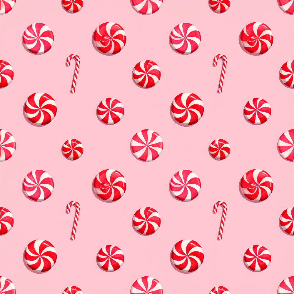 candy pink, red and white, peppermint, swirl pattern, circular pattern, candy cane, lollipop, holiday, christmas, festive, whimsical, playful, sweet treats, kids, children, nursery, playroom, fun, cheerful, bright, vibrant, vintage candy, retro sweets, dessert themed, sugary, winter, seasonal, preppy, pop art
