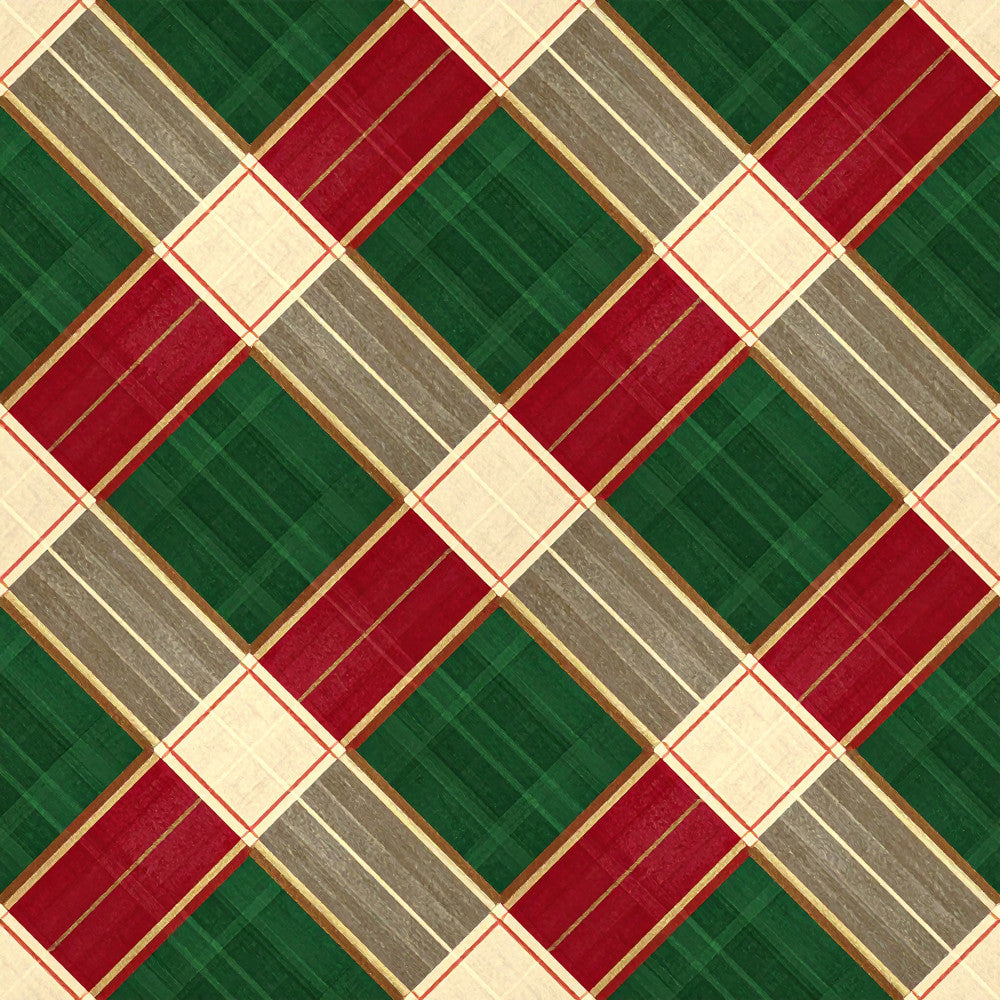 forest green, burgundy red, cream, gray, gold trim, geometric, herringbone, diamond pattern, plaid, traditional, classic, elegant, vintage, holiday, christmas, festive, winter, red and green, neutral tones, home decor, quilt backing, upholstery, sophisticated, formal, seasonal, argyle, woven texture
