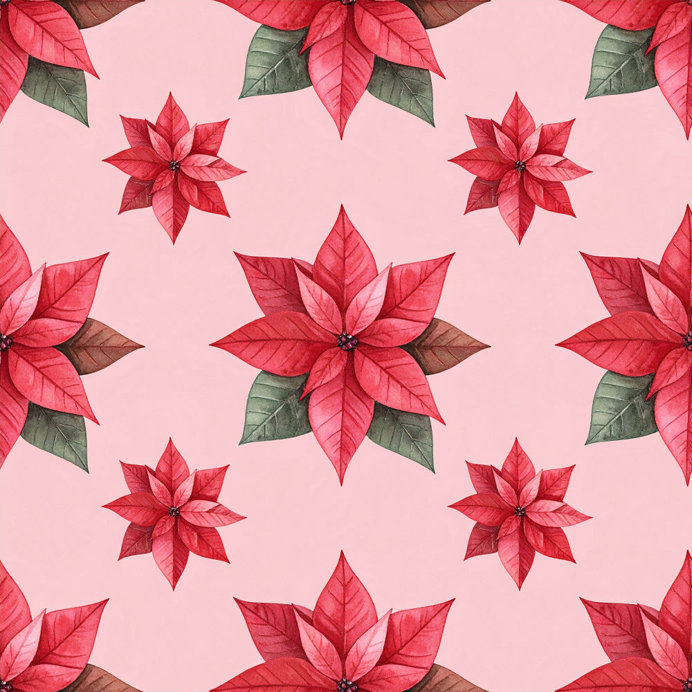 coral pink, red poinsettia, holiday, christmas, festive, floral, botanical, nature, elegant, traditional, poinsettia flowers, green leaves, winter, seasonal, home decor, soft, delicate, romantic, garden, botanical print, christmas decor, holiday themed, vibrant red, muted green, star shaped flowers, petal detail, timeless, classic