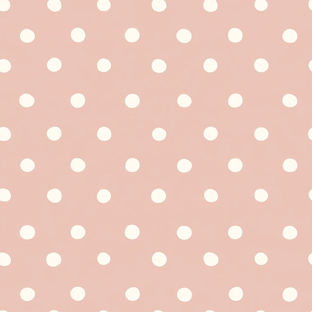 dusty rose, blush pink, mauve, polka dot, dot pattern, geometric, modern, simple, minimalist, contemporary, soft, pastel, neutral, sweet, cute, baby, nursery, playroom, kids room, baby shower, infant, toddler, delicate, gentle, classic, timeless, gender neutral, unisex, white dots, cream dots
