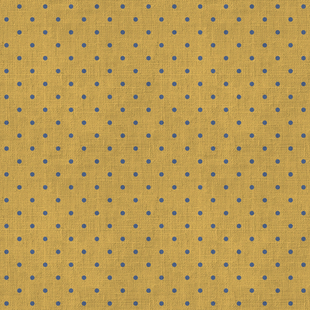 gold, mustard yellow, royal blue, polka dot, geometric, modern, simple, minimalist, dots, baby, nursery, playroom, kids room, toddler, contemporary, cheerful, bright, repeating pattern, uniform, classic, timeless, cute, sweet, gender neutral, unisex, casual, playful, all over print