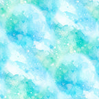 turquoise, aqua blue, mint green, icy blue, white, pale blue, watercolor, abstract, winter, snowflakes, frozen, crystalline, ethereal, whimsical, modern, contemporary, sparkly, magical, snowy, celestial, holiday, christmas, nursery, kids room, playroom, dreamy, frosty, ombre, soft, delicate