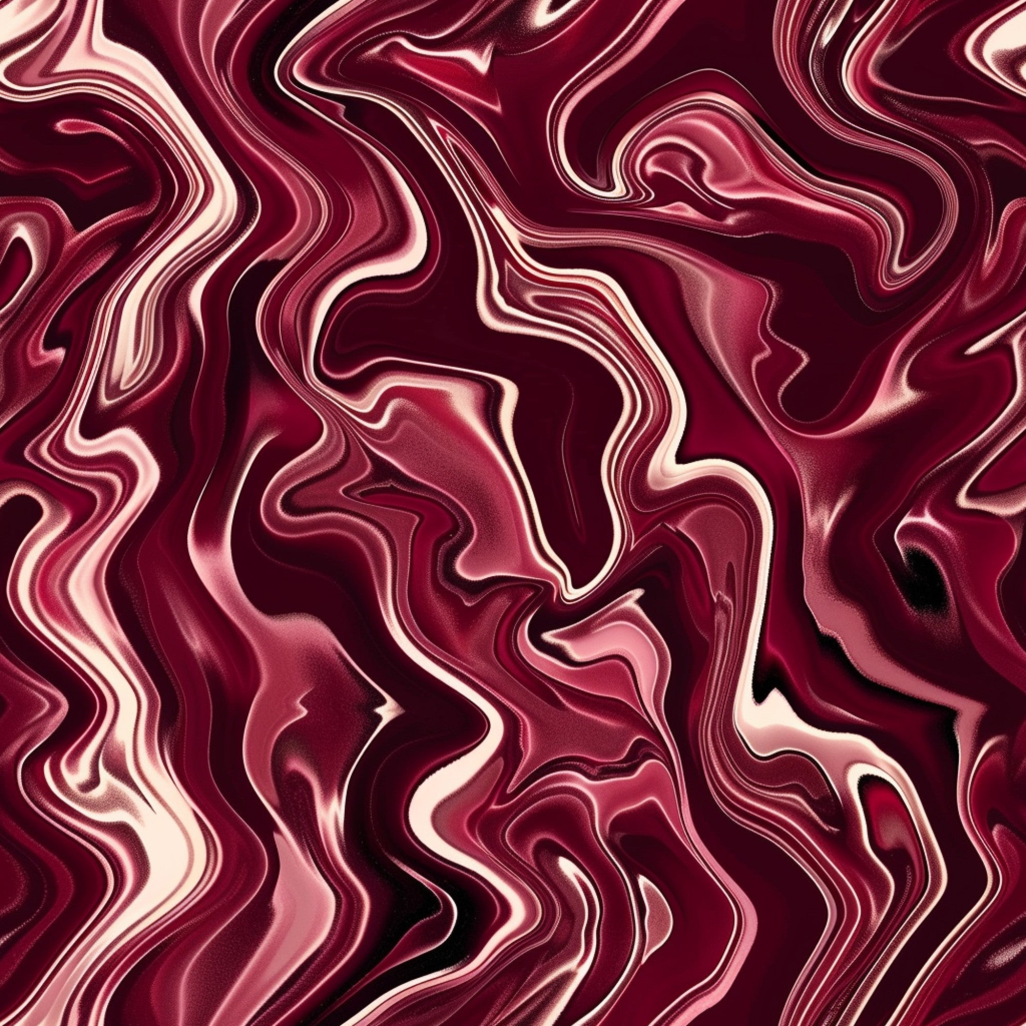 burgundy, deep red, wine, maroon, cream, abstract swirls, flowing pattern, marbled design, liquid texture, modern art, contemporary style, organic shapes, fluid motion,, fabric panel, sophisticated, elegant, luxurious, wavy lines, artistic