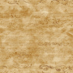 aged parchment, antique script, sepia brown, cream beige, handwritten text, ornate flourishes, decorative swirls, vintage calligraphy, weathered paper, coffee stained, manuscript style, old world,, fabric panel, neutral tones, cursive writing, aged document, brown ink, historical pattern, distressed texture