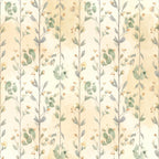sage green, muted green, cream, beige, tan, soft yellow, dusty gold, botanical, floral, nature, vintage botanical, pressed flowers, delicate florals, spring, garden, natural, elegant, romantic, botanical illustration, wildflowers, branches, leaves, buds, seed pods, soft pastels, watercolor style, cottage core, farmhouse, timeless, classic