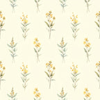pale yellow, soft green, sage green, cream, botanical, floral, wildflowers, delicate flowers, nature, spring, summer, garden flowers, botanical illustration, watercolor, soft watercolor, cottage core, farmhouse, rustic, vintage, whimsical, romantic, elegant, natural, peaceful, calming, nursery, baby room, kids room, gentle, soft aesthetic