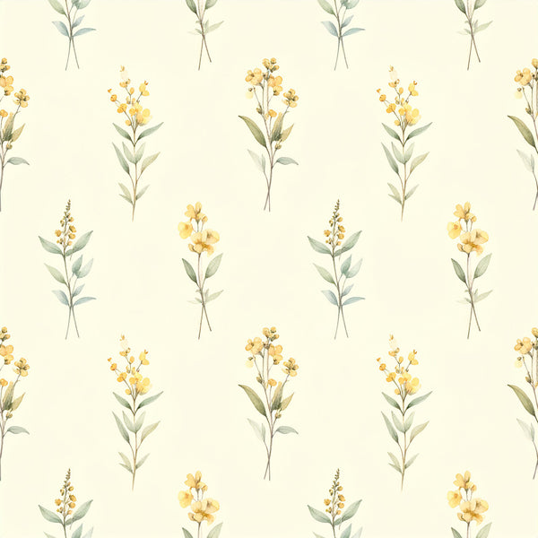 pale yellow, soft green, sage green, cream, botanical, floral, wildflowers, delicate flowers, nature, spring, summer, garden flowers, botanical illustration, watercolor, soft watercolor, cottage core, farmhouse, rustic, vintage, whimsical, romantic, elegant, natural, peaceful, calming, nursery, baby room, kids room, gentle, soft aesthetic