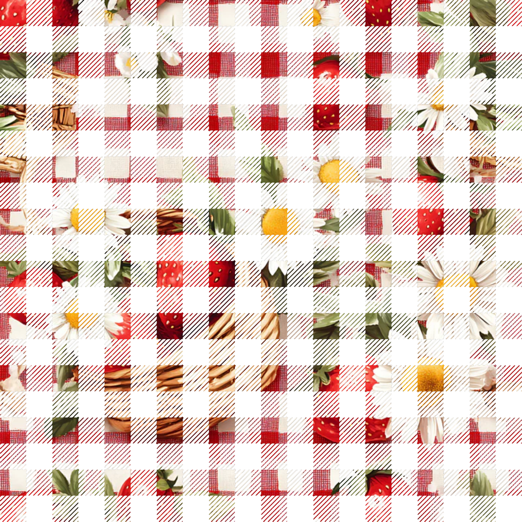 Berry Basket Charm Pattern 36 Minky Fabric