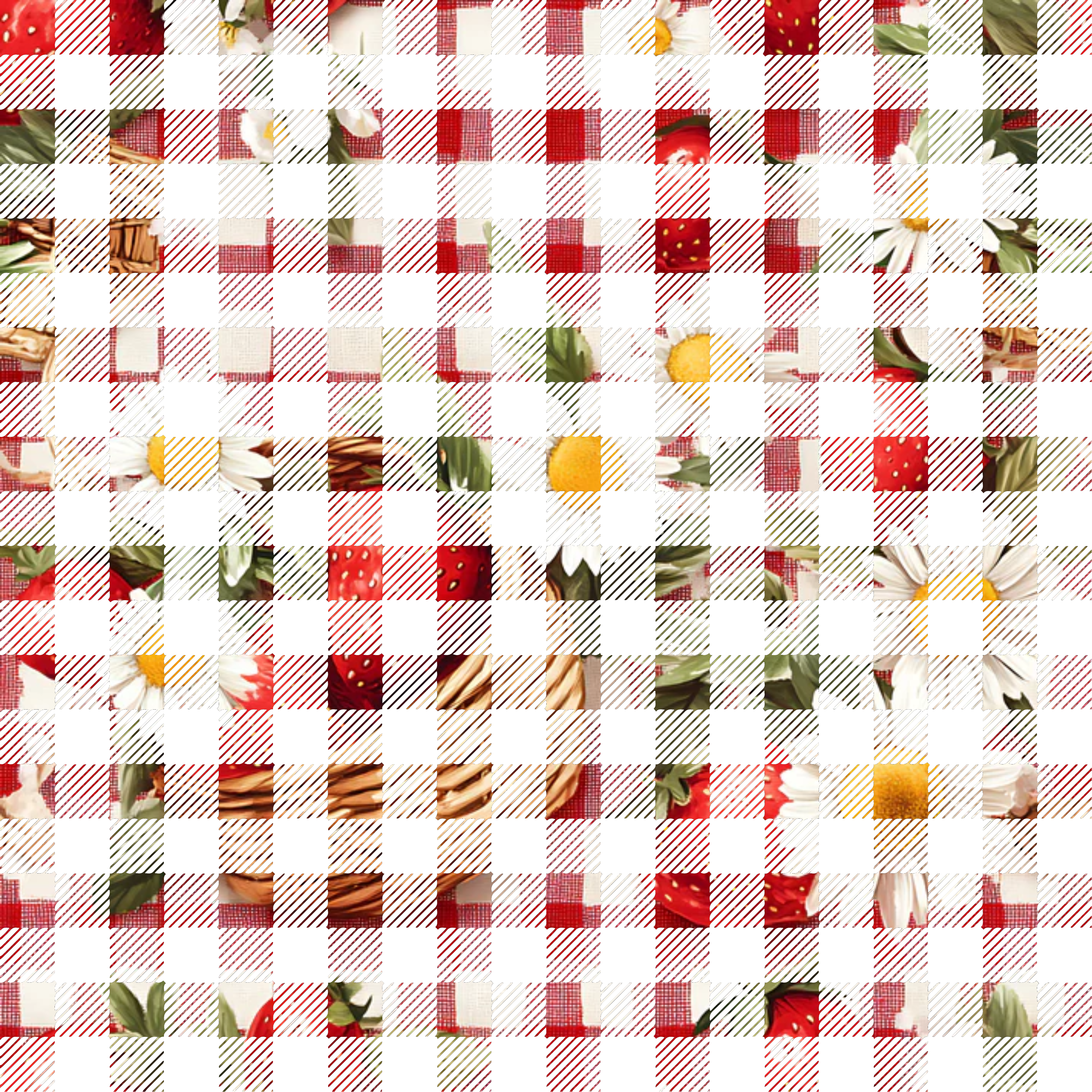 Berry Basket Charm Pattern 36 Minky Fabric