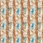 shabby chic, rustic, weathered wood, botanical, floral sprigs, blue watercolor, beige, cream, brown wood grain, diamond lattice, geometric pattern, distressed texture, vintage style, country cottage,, fabric panel, nature motif, soft pastels, aged patina, farmhouse