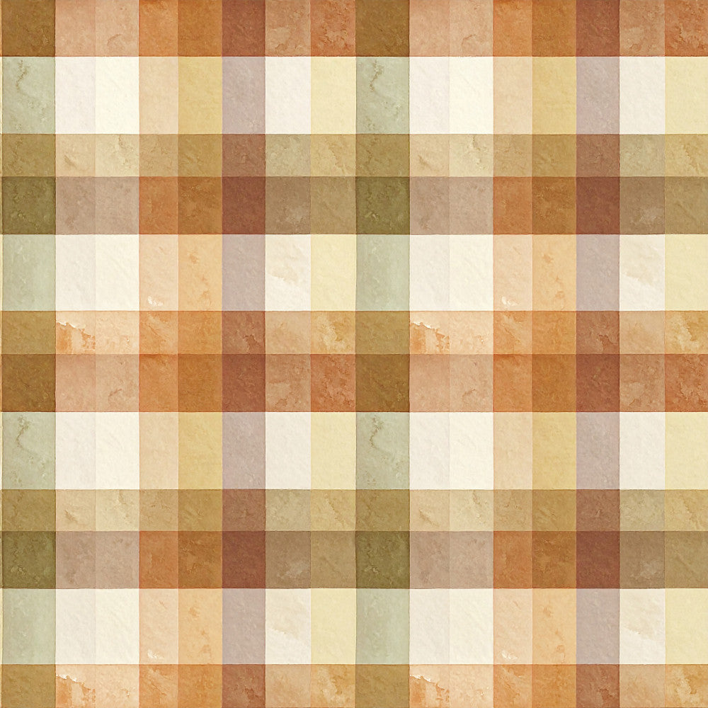 terracotta, rust, burnt orange, warm brown, tan, beige, cream, sage green, olive green, light yellow, dusty rose, mauve, earth tones, warm neutral, geometric, checkerboard, grid pattern, traditional, rustic, vintage, warm palette, neutral colors, natural tones, home decor, patchwork style, farmhouse, classic design