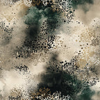 sage green, forest green, charcoal black, cream, beige, tan, gold, white, abstract, watercolor, ornamental, decorative, modern, elegant, bohemian, vintage, sophisticated, ornate patterns, speckled, splattered, distressed, artistic, contemporary, neutral tones, earthy, moody, intricate designs, home decor, upholstery
