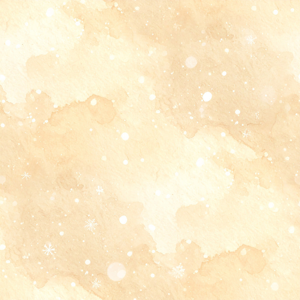 cream, ivory, pale peach, soft beige, tan, white, watercolor, abstract, snowflakes, winter, holiday, christmas, elegant, whimsical, gentle, soft, dreamy, nursery, baby, gender neutral, celestial, magical, sparkle, shimmer, delicate, light, airy, soothing, calming, peaceful