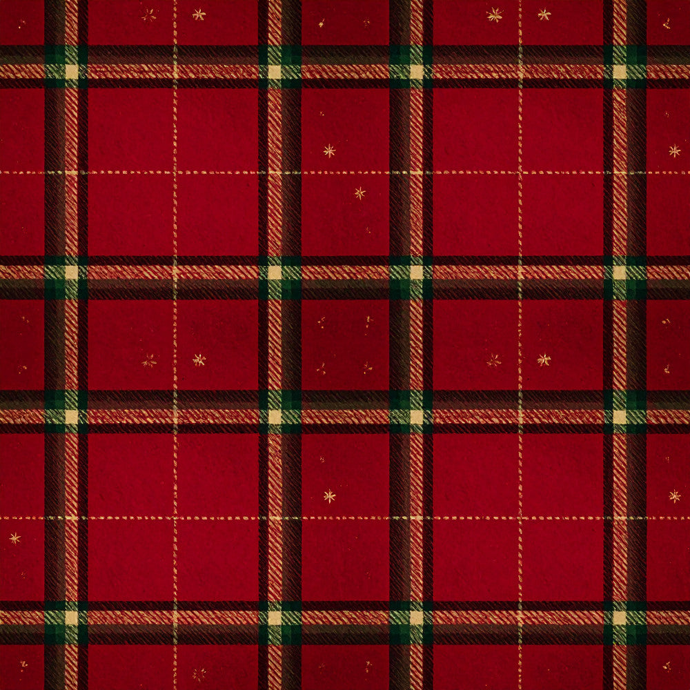 deep red, forest green, cream, gold, plaid, tartan, checkered, geometric, holiday, christmas, winter, traditional, classic, festive, snowflakes, striped, elegant, rustic, seasonal, home decor, cozy, dark red, burgundy, evergreen, woven pattern, scottish, plaid pattern, metallic accents, holiday theme