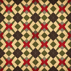 cream, burgundy red, forest green, olive green, brown, tan, geometric, diamond pattern, argyle, plaid, traditional, classic, vintage, elegant, home decor, quilted, stitched detail, autumn, fall, holiday, festive, farmhouse, rustic, structured pattern, coordinating colors, multi-color, neutral palette, sophisticated, timeless design