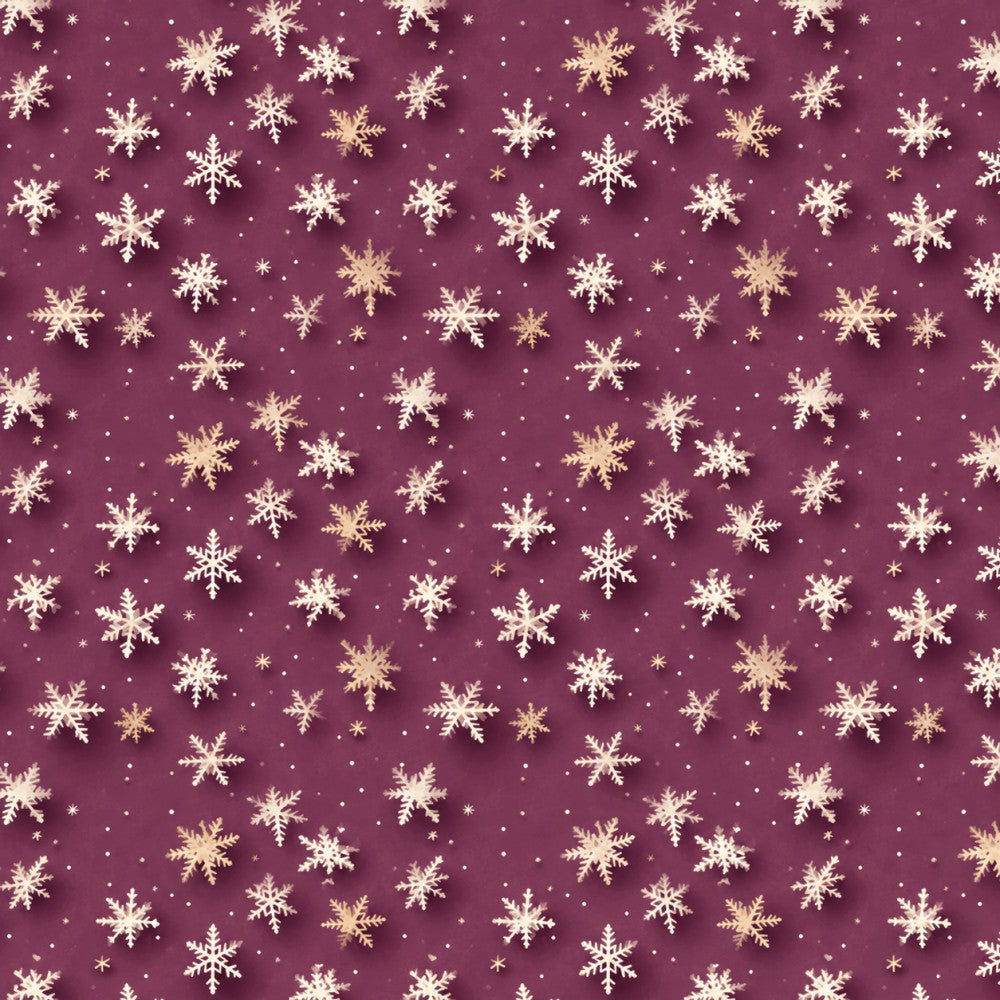 burgundy, wine, cream, gold, ivory, snowflake, winter, christmas, holiday, elegant, festive, sparkle, metallic, geometric, traditional, formal, sophisticated, snowing, frost, frozen, seasonal, home decor, upholstery, apparel, sophisticated style, luxe, rich color, detailed pattern, repeating snowflakes, winter wonderland