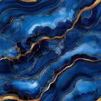 royal blue, deep blue, navy blue, gold, metallic gold, agate pattern, marble texture, swirling lines, flowing design, organic shapes, luxurious, elegant, geological, mineral inspired,, fabric panel, abstract design, fluid movement, sophisticated, contemporary style