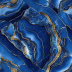 royal blue, deep blue, gold accents, metallic gold, agate pattern, marble veining, geode design, swirling lines, organic flowing, mineral texture, stone pattern, luxurious, elegant, fluid motion,, fabric panel, natural formation, crystalline structure, rich colors, sophisticated