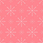 coral pink, white, snowflakes, geometric, winter, holiday, christmas, frozen, modern, elegant, minimalist, scandinavian, celestial, sparkle, decorative dots, symmetrical, nature-inspired, festive, cold weather, icy, delicate, contemporary, whimsical, nursery, kids room, baby, toddler, winter wonderland, snow theme