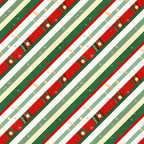 christmas, holiday, diagonal stripe, striped pattern, red, forest green, cream, white, tan, brown, geometric, festive, vintage christmas, retro holiday, rustic, traditional, whimsical, mid-century modern, candy cane inspired, decorative dots, scattered elements, winter theme, seasonal, nursery, kids room, playroom, gift fabric, cheerful, nostalgic holiday